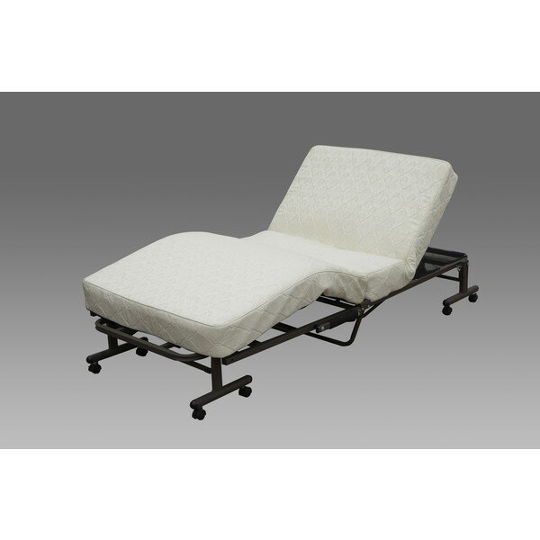 商品説明★ 耐久性の高いコイル入りマットレスを採用352個のボンネルコイルを使用しています。張力のあるスプリングがしっかりと連結され高い弾力性で身体を面で支えます。★ 背部脚部連動式リクライニングリモコンの『あがる』『さがる』ボタンでラクラク操作が出来ます。お好みの高さに合わせてお使いいただけます。『あがる』の際は背もたれ部分が初めに上がり、徐々に足の部分が上がる構造になっています。またリモコンをしまうポケット付です。※背もたれ→最大65°まで可動、脚部→最大16cmまで可動★ 高級感ある生地高級感を醸し出すジャガード織生地を採用しています。スペック* 商品サイズ：幅約99×奥行約199高×さ約40.5cm* 折りたたみ時サイズ：幅約99×奥行約38×高さ約110cm* マット面までの高さ：約40.5cm* マット約の厚さ：15cm* 重量：約40kg* 最大使用者体重：約90kg* 電源：AC100V（50/60Hz）* 消費電力：約55W* 材質：ポリエステル80％、綿20％・パイプ：スチール・マット：ウレタン、フェルト、スチール
