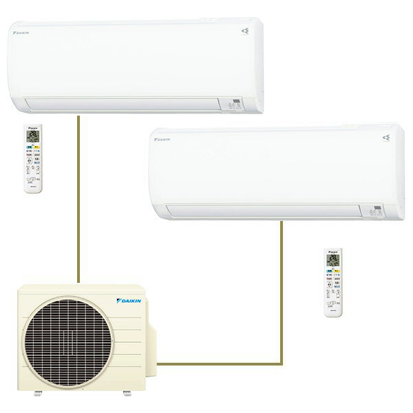 【エントリーでP5倍!20日20:00-27日1:59】 エアコン 6畳 PAC-403AV ダイキン DAIKIN ホワイト マルチパック [マルチエアコン（主に6畳 + 6畳）] メーカー直送