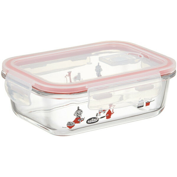 Storage Bins - ムーミン キッチン GBST7 スケーター ふた付き 耐熱ガラス 保存容器 スクエア 650ml 食洗機対応