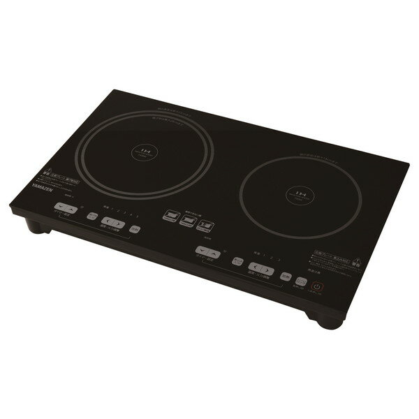 YET-W1452-B 山善 [2口IHクッキングヒーター(幅52cm)]