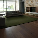 スミノエ 防炎・消臭 ラグ スミトロンニューサキソニー 200×200cm グリーン メーカー直送(3)