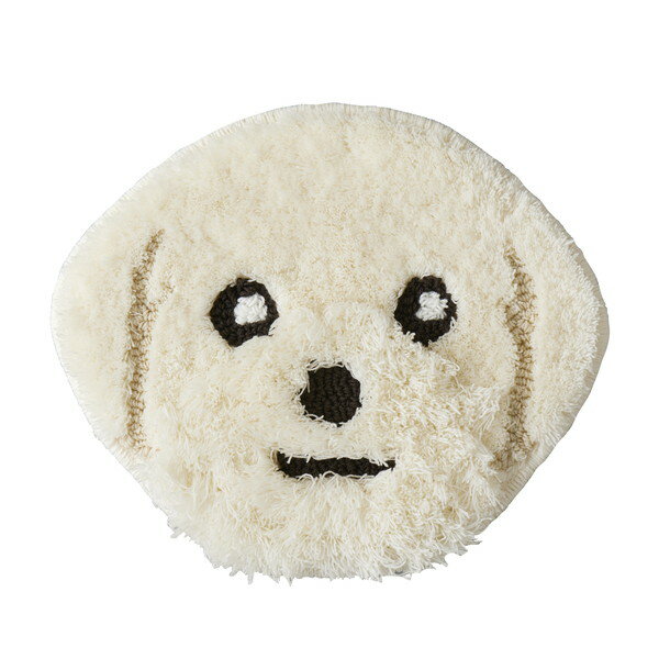 スミノエ 洗える チェアパット イヌカオ 32×38cm マルチーズ メーカー直送