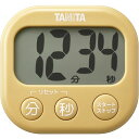 キッチンタイマー でか見えタイマー タニタ 電池式 TD-429-YL マスタードイエロー TANITA タイマー 文字大きい 見やすい リピート機能 シンプル ストラップ穴 マグネット スタンド ギフト プレゼント(3)