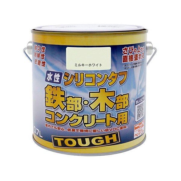 ニッペ 水性シリコンタフ ミルキーホワイト 0.7L