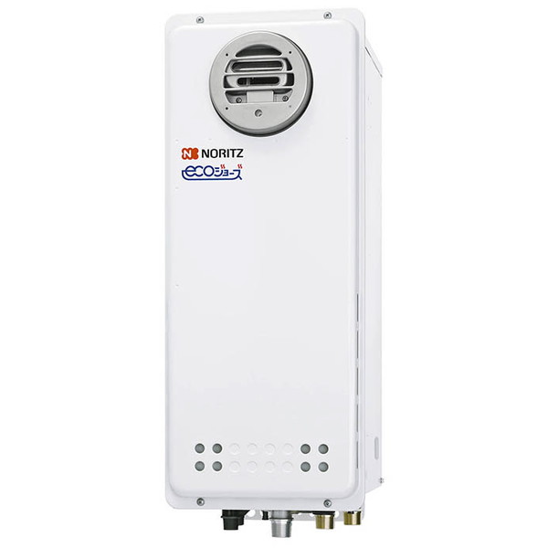 NORITZ GT-C1663SAWX BL-20A-13A エコジョーズ GT-C 63シリーズ [ガスふろ給湯器(都市ガス用・屋外壁掛・PS標準設置形・オート・16号)]