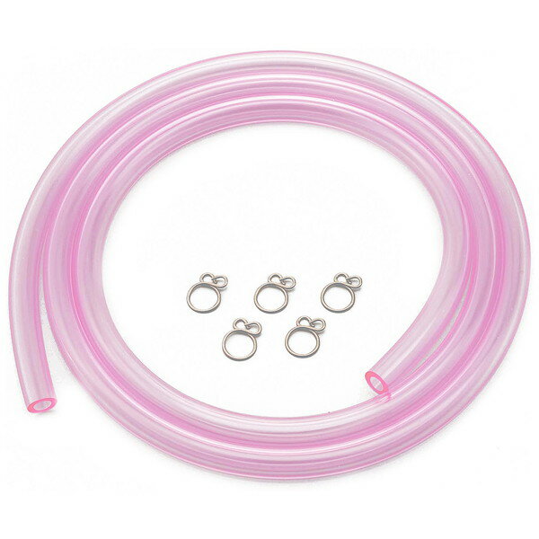 【エントリーでP5倍!20日20:00-27日1:59】 デイトナ D91859 耐油性塩ビホース Φ5×Φ8x1m ピンク