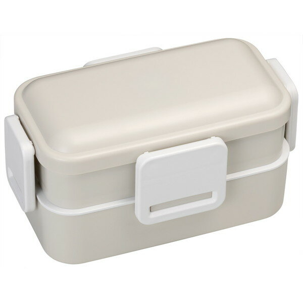 くすみグレー PFLW4AG スケーター 弁当箱 2段 600ml ふわっと盛れるドーム型 抗菌加工