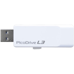 GH-UF3LA8G-WH GREEN HOUSE キャップ不要 スライド式USB3.0メモリー 「ピコドライブL3」 8GB