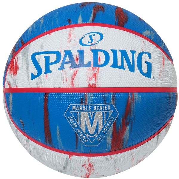 SPALDING マーブル レッド×ホワイト×ブルー ラバー SZ7 84-933J SPALDING