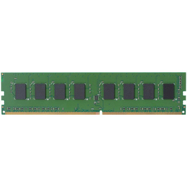 商品説明★ DDR4-2133/PC4-17000に対応した288pin DDR4-SDRAM DIMMのデスクトップ用メモリモジュールです。★ 最大データ転送速度17.0GB/sで、安定した高速動作が可能です。★ DDR3の1.5Vと比べると1.2Vと低電圧で、消費電力の低減を実現しています。★ 端子面になだらかな傾斜が付いており、スムーズにスロットに装着可能です。★ メモリ容量を増やすことで、複数のアプリケーションを開いて作業したり、マルチメディアコンテンツの編集といったメモリを多く消費するような作業をする場合でも、ストレスのない快適な操作環境を実現できます。★ 6年保証ですので、安心してご利用いただけます。★ エレコム社Webサイト「メモナビ」で最新の対応機種をすぐに確認可能です。★ EUの「RoHS指令(電気・電子機器に対する特定有害物質の使用制限)」に準拠(10物質)した、環境にやさしい製品です。スペック* メモリ形式:DDR4-SDRAM* メモリ規格:DDR4-2133* メモリモジュール規格:PC4-17000* メモリモジュール形状:288pin DIMM* メモリモジュール容量:4GB* bit構成:512M×64bit* SPD:○* 環境配慮事項:EU RoHS指令準拠(10物質)* 保証期間:6年