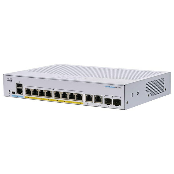 CBS250-8P-E-2G-JP Cisco CBS250 Smart 8-port GE PoE Ext PS 2x1G Combo [XCb`Onu]