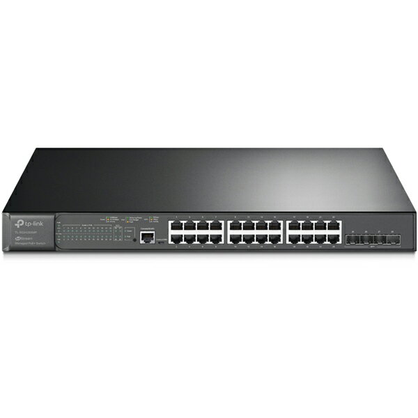 TL-SG3428XMP(UN) TP-LINK JetStream 24ポート ギガビット POE+ L2+ マネージスイッチ/4スロット 10GE SFP+