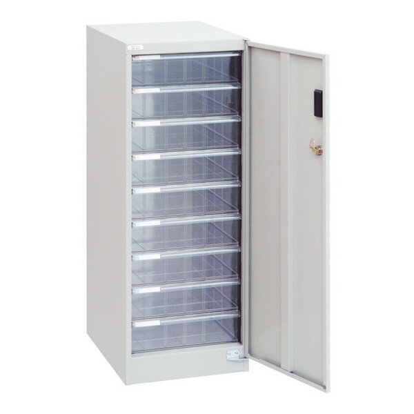 商品説明★ 『カギ付き扉』で情報流出をシャットアウト。スペック* 本体寸法: W323×D438×H880mm* 本体重量: 14.3kg* 引き出しタイプ: 深9段* 深引出し内寸: W282×D387×H80mm* 引き出しサイズ: B4対応* 引き出し向き: タテ型* 材質: 本体/スチール 粉体焼付塗装、引出し/透明スチロール樹脂、引出し段板/ポリプロピレン* 梱包寸法: W336×D453×H975mm* 梱包重量: 16.7kg* 付属品: カラー分類タイトルシール付き