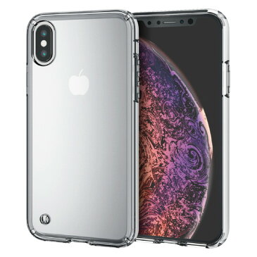 ELECOM PM-A18BHVCCR iPhone XS ハイブリッドケース クリア