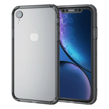 ELECOM PM-A18CHVBBK iPhone XR ハイブリッドバンパー ブラック