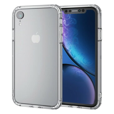 ELECOM PM-A18CHVBCR iPhone XR ハイブリッドバンパー クリア