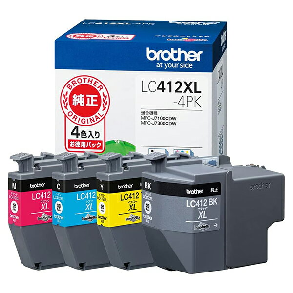 LC412XL-4PK Brother [ڥ֥饶ۥ󥯥ȥå 4ѥå() б:MFC-J7300CDWMFC-J7100CDW¾]