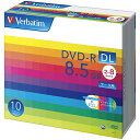 DHR85HP10V1 Verbatim o[xC^f[^pfBA [DVD-R DL 8.5GB PCf[^p 8{Ή 10XP[X Ch\]