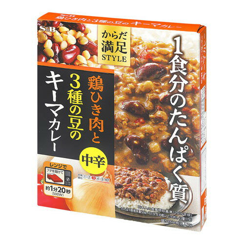 楽天総合通販PREMOA 楽天市場店エスビー食品 S&B からだ満足スタイル 鶏ひき肉豆キーマカレー 中辛 180g x6 メーカー直送