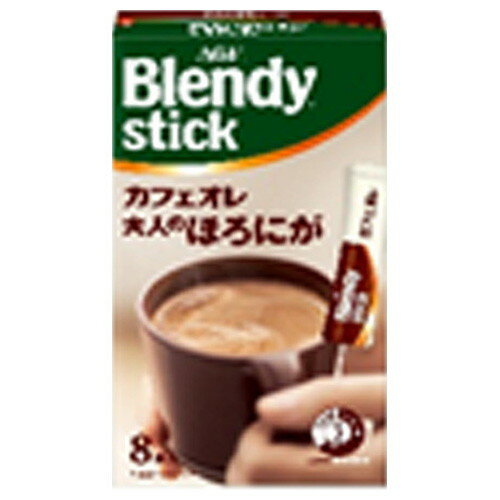 ご注文前にご確認ください※ 12時から14時の時間帯指定はできません。ご指定の場合は14時から16時にて手配いたします。商品説明★ 厳選された深煎り豆のコーヒーを使用した、ビタータイプのカフェオレです。クリーミー&スイートな味わいが、スティック1本で1杯分ずつ手軽に入れられ、たっぷり、ゆっくり楽しめる。※メーカーの都合により、パッケージ・仕様・成分・生産国等は予告なく変更になる場合がございます。※上記理由でのご返品はお受けできませんので、事前お問合せなどご注意のほど宜しくお願いいたします。スペック* 総内容量：8本* 商品サイズ：50×74×132* 単品JAN：4901111686045