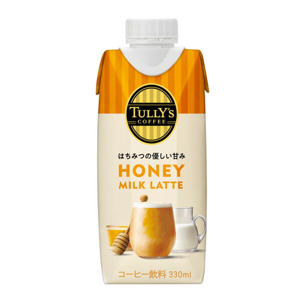 伊藤園 TULLY'Sハニーミルクラテ紙 330ml x12 メーカー直送