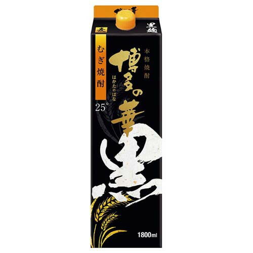 福徳長酒類 福徳長 単式25°博多の華 黒麹の麦焼酎 パック 1.8L x1 メーカー直送