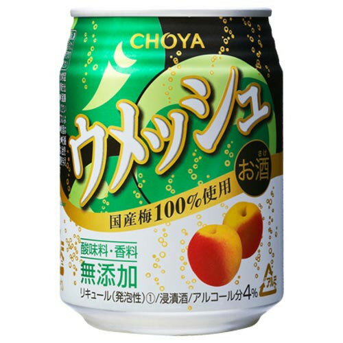 チョーヤ梅酒 チョーヤ ウメッシュ プレーンソーダ缶 250ml x24 メーカー直送