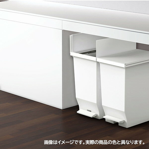 630477 エバン 両開き ペダル ごみ箱 40L ブラック アスベル ブラック [2]