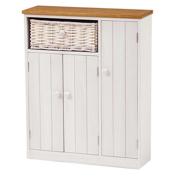 商品説明★ カントリー調で個性的なトイレラック。温かみのある編み上げバスケット付き。スペック* サイズ:(約)幅50×奥行16×高さ62cm* バスケット内寸:(約)幅26×奥行11×深さ10cm* 扉内内寸(小):(約)幅14×奥行12×...