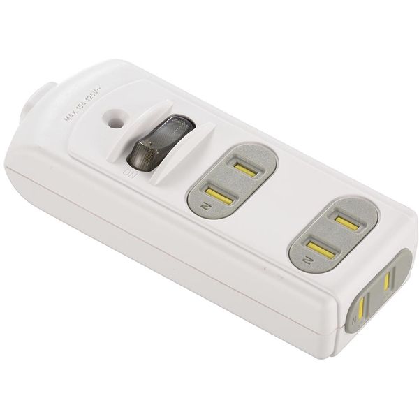 【エントリーでP5倍!20日20:00-27日1:59】 オーム電機 HS-TM3SWX3-W [DIYタップ 集中スイッチ付き 3個口]