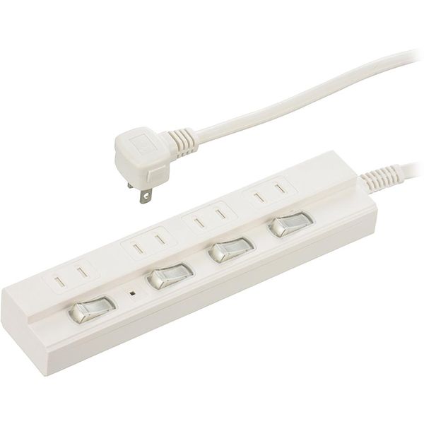【エントリーでP5倍!20日20:00-27日1:59】 オーム電機 HS-TPK43W-22 [節電タップ 雷ガード 4個口 3m]