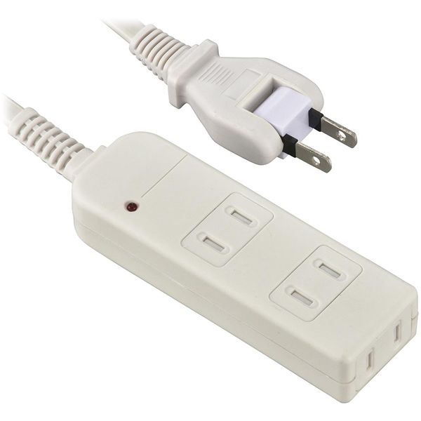 オーム電機 HS-TK32SFW-22 [安全タップ雷ガード 3個口2m ホワイト]
