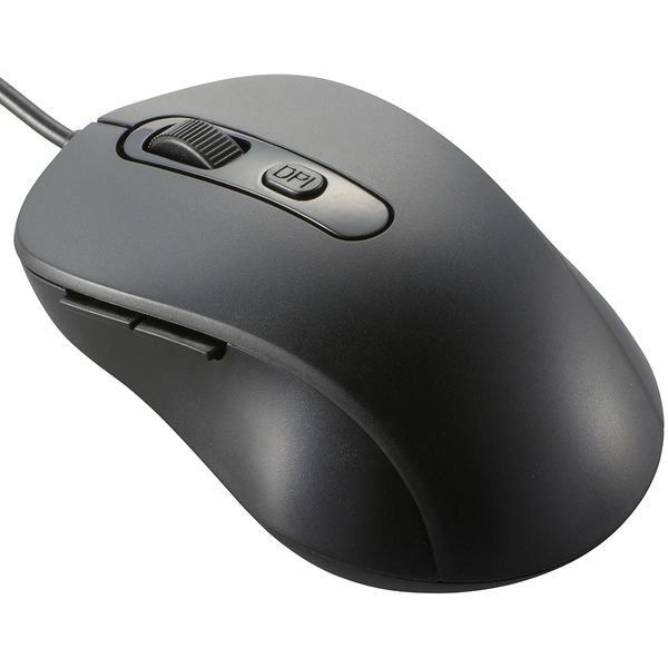 【エントリーでP5倍!20日20:00-27日1:59】 オーム電機 PC-SMUBS5M-K [静音マウス 有線 BlueLED Mサイズ..