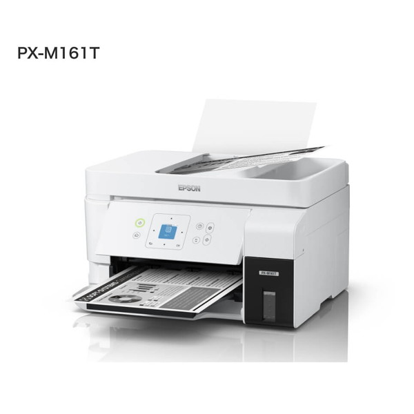 PX-M161T EPSON ホワイト系 エコタンク搭載モデル [A4モノクロインクジェット複合機 (スキャン/コピー/無線LAN・スマホ対応)]