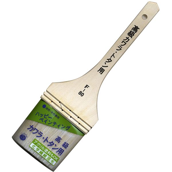 商品説明★ 弾力性のある馬毛と固まりにくい化学繊維の毛を混毛の刷毛なので、速乾性塗料にも適応できます。・トタン屋根・トタン板・波トタンを塗装するのに適した刷毛です。スペック* 毛材: 化繊、馬毛* 柄: 木、スチール