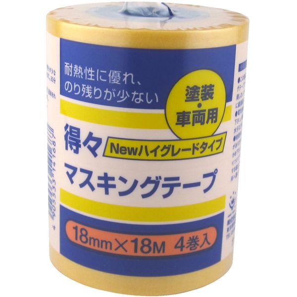 商品説明★ はがした時にのり残りが少なく、耐久性に優れたハイグレードタイプのマスキングテープです。・のり残りが少なく下地を傷めにくいので、壁紙やビニールクロスにも安心してご使用いただけます。スペック* 基材: 和紙* 粘着材: アクリル系粘着剤
