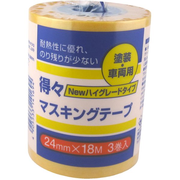 商品説明★ はがした時にのり残りが少なく、耐久性に優れたハイグレードタイプのマスキングテープです。・のり残りが少なく下地を傷めにくいので、壁紙やビニールクロスにも安心してご使用いただけます。スペック* 基材: 和紙* 粘着材: アクリル系粘着剤