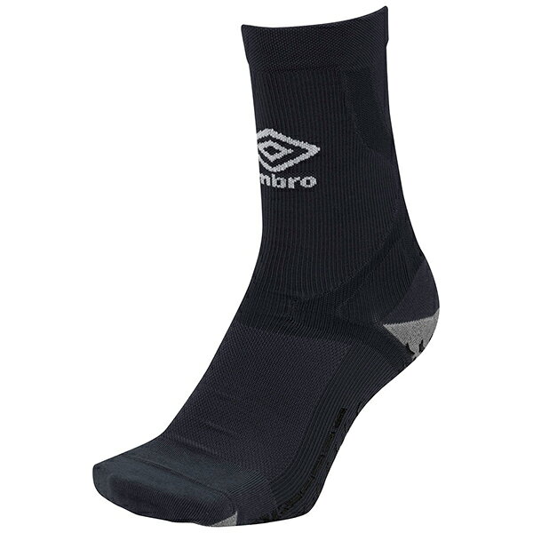 Stockings - アンブロ サッカー グリップミドルソックス ブラック 25-27 UAS8333 BLK 25-27 アンブロ
