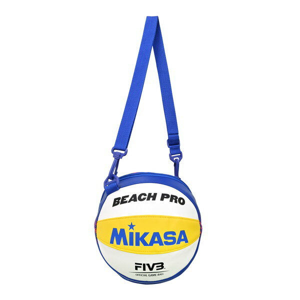 AC-BGBV550C ビーチバレーボール用1個入バッグ MIKASA ホワイト/イエロー/ブルー/レッド