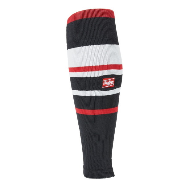 ローリングス 野球 ソックス ラインカーフソックス アンダーストップ ブラック/レッド AAS12S02-B/RD-25-28 B/RD Rawlings