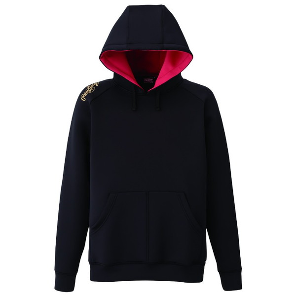 ローリングス 野球 半袖パーカー チームパーカーシャツ ブラック AOS9F09-B-XO B Rawlings