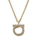 Ferragamo フェラガモ ネックレス レディース 76 0132 696656 ガンチーニ NECKLASE GOLD CRYSTAL シンプル 誕生日 新生活 ギフト プレゼント 贈り物 【並行輸入品】