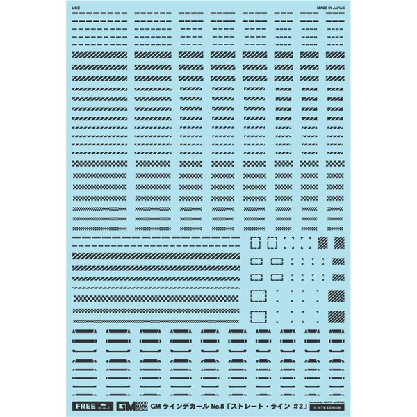 GM-130 GMライン 08「ストレート・ライン #2 」ダークグレー MYK DESIGN