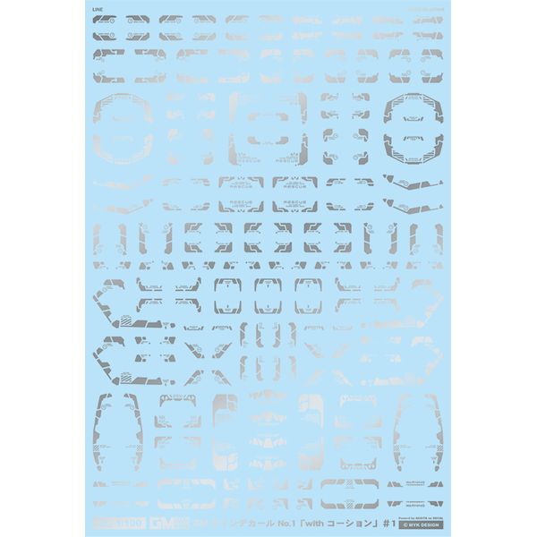 【エントリーでP5倍!20日20:00-27日1:59】 GM-198 GMライン 01「with コーション」#1シルバー MYK DESIGN