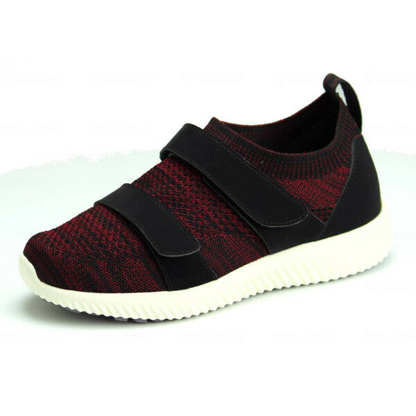 SaiSai ストレッチニットスニーカー WG120 ディープレッド LL マリアンヌ メーカー直送