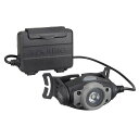 タジマ LE-F281D-GR グレー LEDヘッドライト ヘルメット装着 大径照射 手元作業 手元を照らす 防沫 耐落下2m 明るさ3モード調整 上下可動ヘッ...