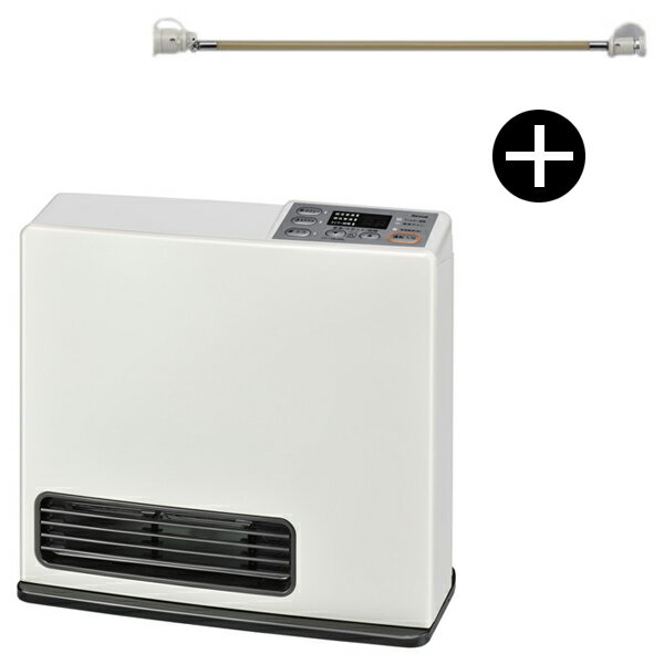 ガスファンヒーター 都市ガス ヒーター リンナイ Rinnai RC-N206E ホワイト Standard ( 都市ガス用/木..