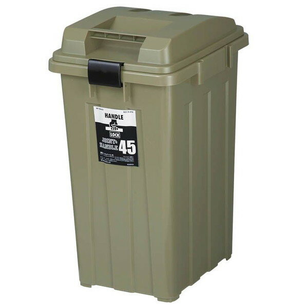 新輝合成 連結ハンドルペール 45 カーキグリーン