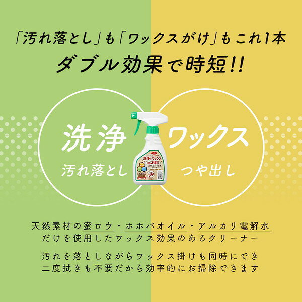 1008861 洗浄とワックス効果のクリーナー 300ml アイメディア