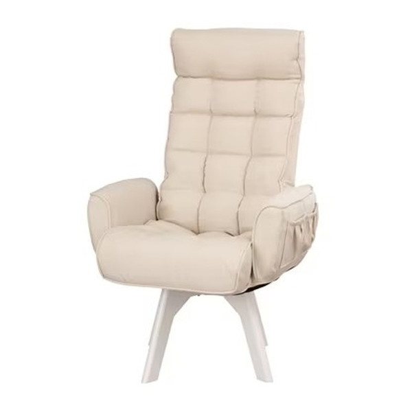 【エントリーでP5倍!20日20:00-27日1:59】 FACN-KHBホワイト アイリスオーヤマ [回転ファブリックチェア ハイバック] メーカー直送